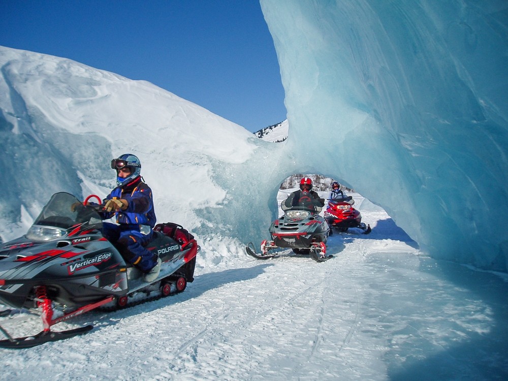 snowmobile tours in alaska